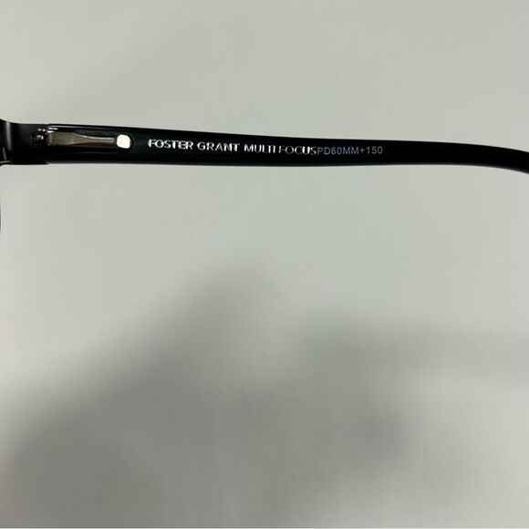 Foster Grant - Multi Focus Plus Black and Grey Reading Glasses Metal Frame-1.50 - Picture 3 of 4